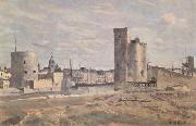 Jean Baptiste Camille  Corot La Rochelle (mk11) USA oil painting reproduction